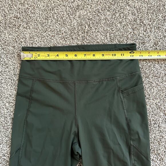 Sweaty Betty army green Zero Gravity 7/8 length legging pants size S - Picture 9 of 10